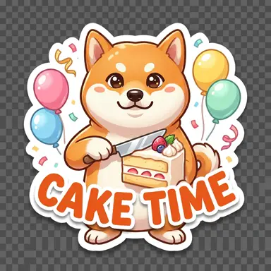 Happy Birthday sticker sample
