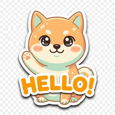 Kawaii Chibi sticker sample