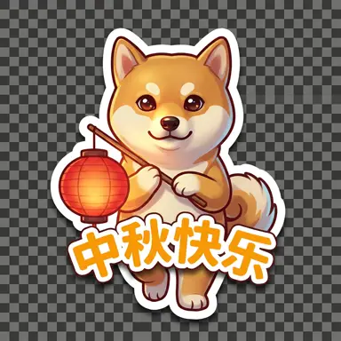 Mid-Autumn Festival sticker sample